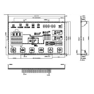 Large Sized VA Segment LCD Display Instrument Meter 6 Inch LCD Display