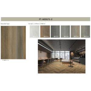 6mm Herringbone SPC Flooring Soundproof Incombustible Unilin Click Burlywood