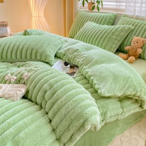 Elevate Your Bedding Game with Hot Furry Rabbit Faux Fur Fluffy Plush Duvet