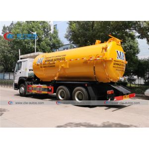 18000L Sinotruk HOWO Vacuum Suction Truck With Tipping System