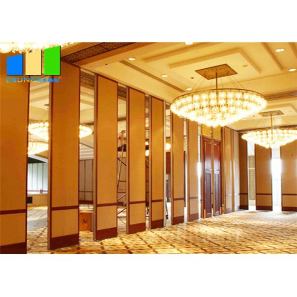 Hotel Room Divider Folding Door Divider Customized Color Movable Partition Wall For Interior Design