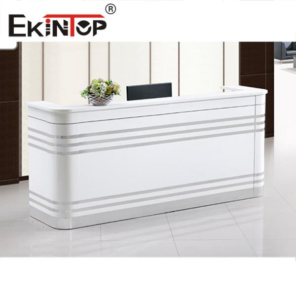 Buy Multifunctional L Shaped Reception Desk , Reception Computer Table OEM ODM at wholesale prices