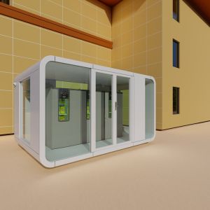 Prefabricated Galvanized Steel Frame Mobile Capsule House Space Capsule