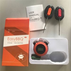 Two - Channel Bluetooth BBQ Meat Thermometer With Heat Resistant Probes