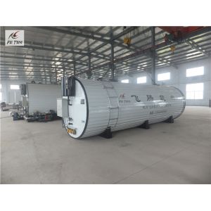 Carbon Steel Asphalt Heating Tank , Cylinder Road Construction Machine
