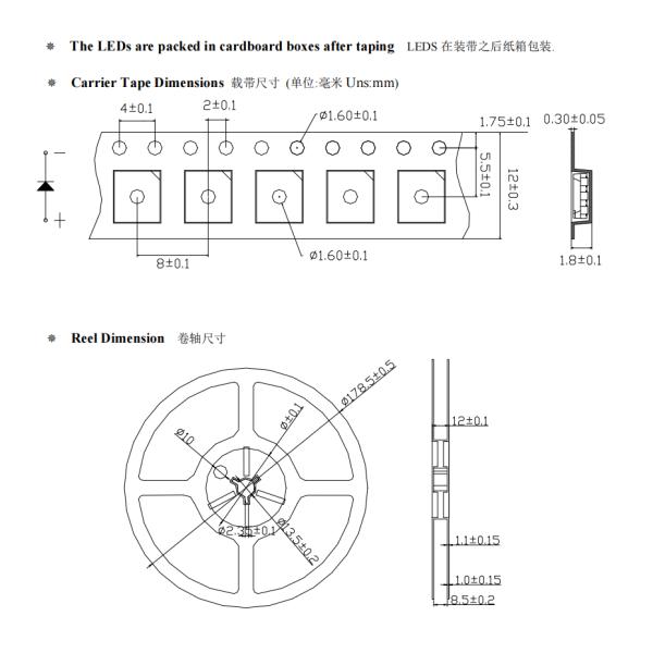 High Lumen 5050 SMD LED Chip White Red Green Blue SMD LED Chip