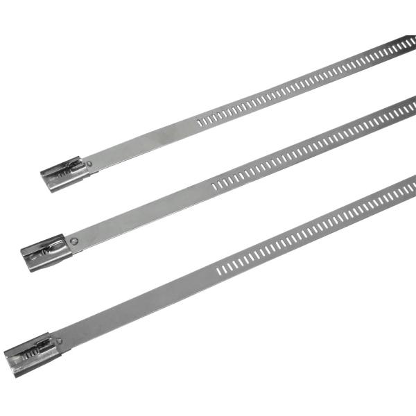 Buy Self Locking Metal Cable Wrap , Ladder Style Cable Ties With High Tensile Strength at wholesale prices