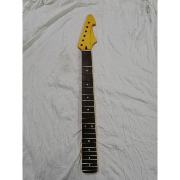 Custom Grand 22 Fret Roasted Maple Electric Guitar Neck for Handmade Tele Guitar Kits Gloss Finished with Bone Nut