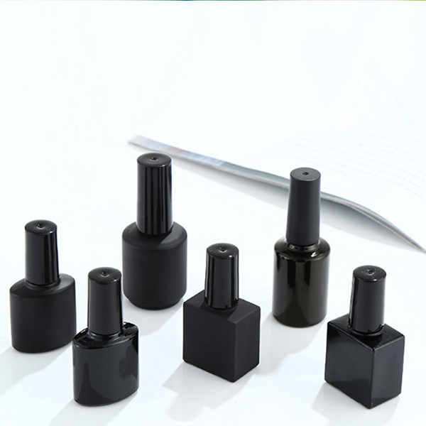 Glass White Black Nail Polish Bottles Packing Empty Nail Polish Bottle Transparent Customized 15ml Cosmetic Screen Printing