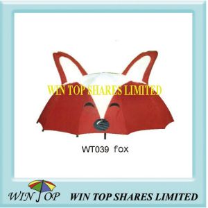 China 18 Kid Fox Cartoon Umbrella on sale