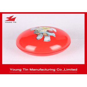 Bean Shaped Metal Mini Tin Box CMYK Printed For Candy Sweets Packaging