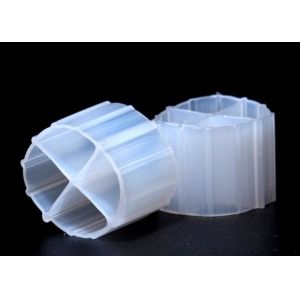 12*9mm MBBR Bio Filter Media With White Color And Virgin HDPE Material biopipe