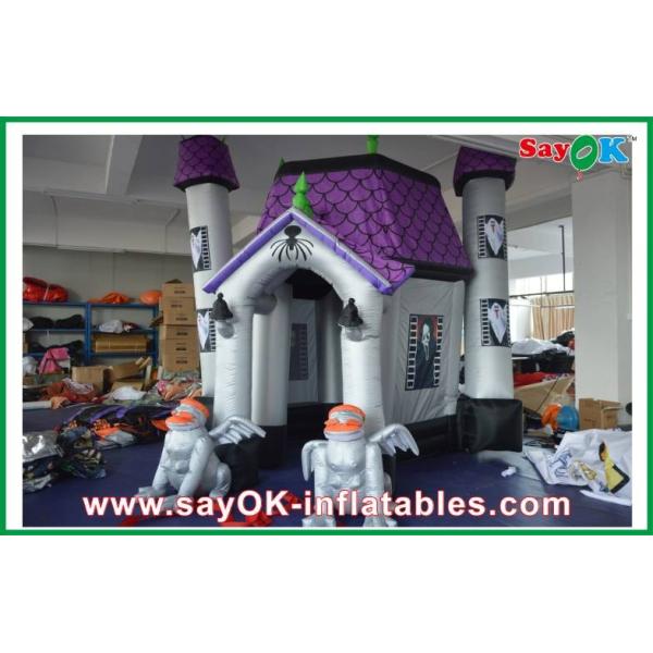 Halloween Cryptic Ghost Castle House Inflatable Holiday Decorations With Led Lights