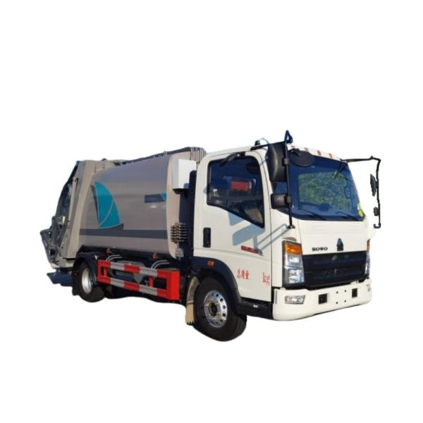 Buy Manual Transmission Sinotruk Howo Garbage Truck Post-loading Truck with Weichai 140 HP Compression Euro 4 at wholesale prices