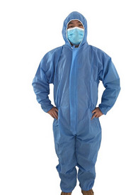Buy PP Nonwoven Disposable Protective Suit Paper Overalls PP Waterproof Antistatic at wholesale prices
