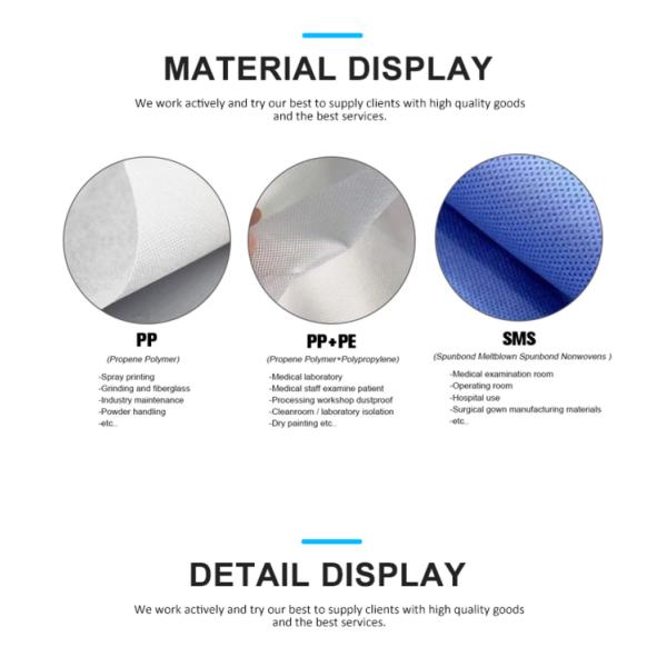 Level 1 Level 2 Disposable Surgical Gown EO Sterilization FDA certificate