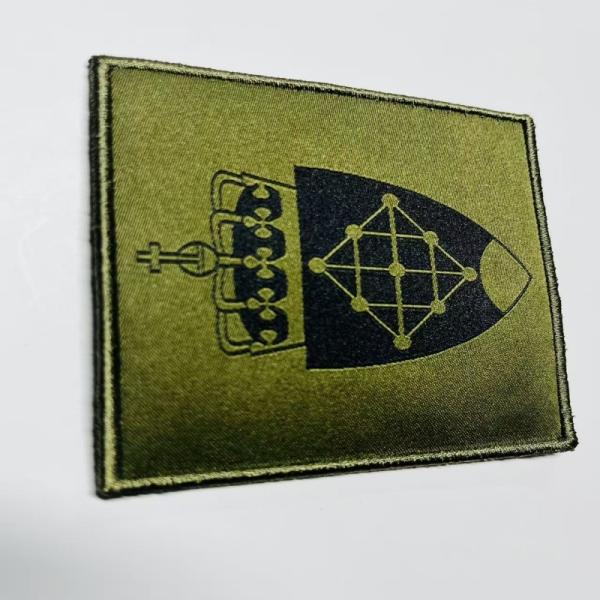 Buy Glossy or Matte Finish Garment Patches Rectangular Customized Logo Durable at wholesale prices