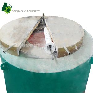 Crucible Scrap Aluminum Melting Furnace 90KW Power Energy Saving OEM