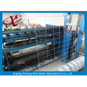 Hot Dip Galvanized Field Fence Rectangle Hole Shape For Livestock Protection