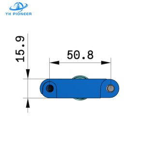 PP Plastic Modular Belt With Rollers For Industrial Automation Conveying Systems