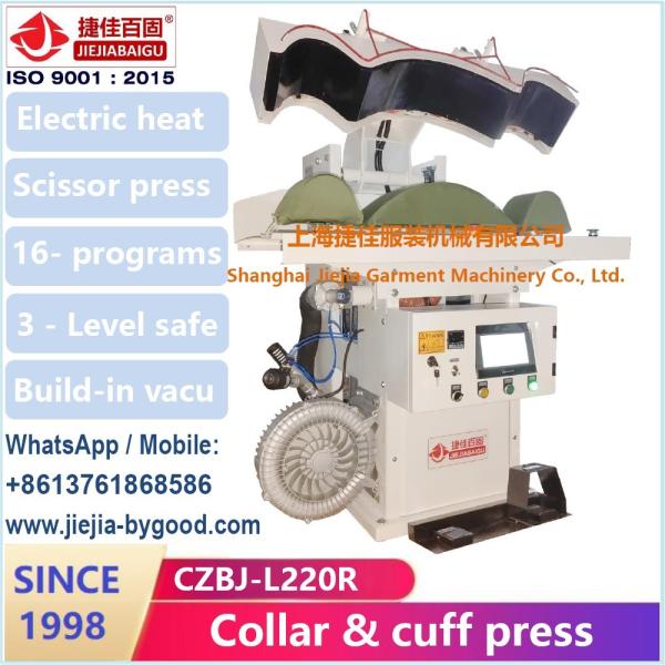 Laundry Steam Press utility SS shirt collar cuff pressing machine equipment touch-screen