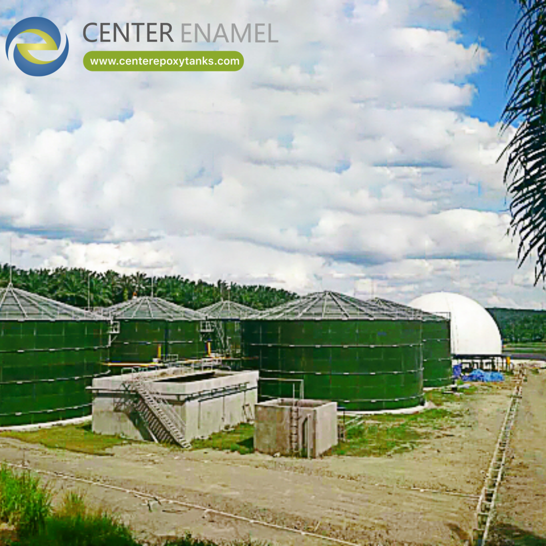 Biogas Tank for Bio CNG Plants: The main container for biogas digestion.