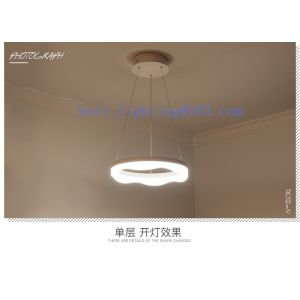 LED Pendant Lightings Flower Shape Round Acrylic Aluminium 110w