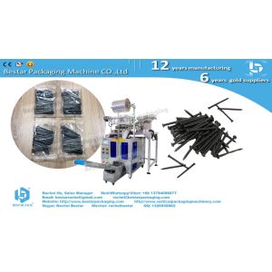 Automatic packaging machine for hardware fittings with counting function