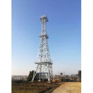 Prefabricated Steel Pipe Structure Observation Tower With Hot Dip Galvanized and