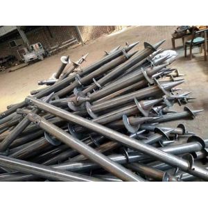 Directly Buried Helix Ground Anchors Galvanized Photovoltaic Bracket Helix Screw