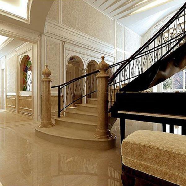 Buy Calcite Ultraman Beige Marble Stone Slab Cut To Size For Sink And Basin at wholesale prices