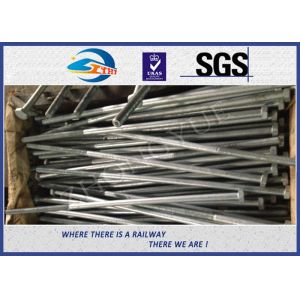Hot Dip ZincDIN933 Railway Structural Bolt 24x900mm 45# With Nut