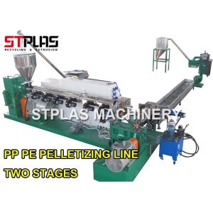 Quality 200-300kg/h HDPE Plastic Recycling Pellet Machine Pelletizing Line for sale