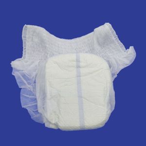Highly OEM ODM Soft Breathable Cotton Topsheet Pants Diapers with Original Woven