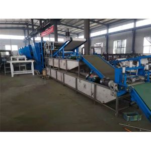 ISO2000 Batch Off Cooling Machine Mesh Belt Strip Sheet Rubber Cooling Machine