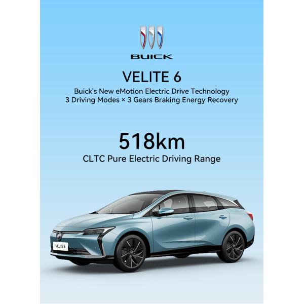 2023 Bui-ck VELITE 6 High Speed 170km/h Pure Electric Energy Electric Vehicles 0km Used Cars Total Motor Power 130kW