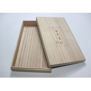 Lightweight Personalised Box , Paulownia Wooden Tea Bag Storage Box With Custom