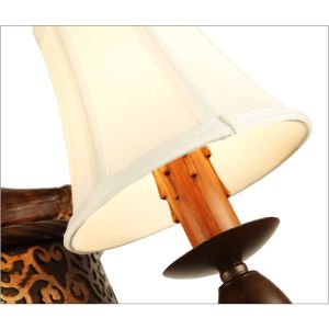 Moose antler chandelier Lighting Fixtures With lampshade (WH-AC-29)