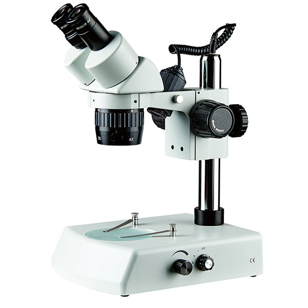 dual power Stereo microscope pillar stand Transmitted and reflected light pole