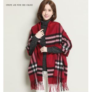 Wool Shawl Tartan Design Check Scarf
