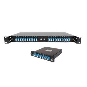 China 19 Inch Rack Fixed Optical Fiber WDM DWDM Modules Cassettes X3 Pluggable For FTTH Transmission on sale China 19 Inch Rack Fixed Optical Fiber WDM DWDM Modules Cassettes X3 Pluggable For FTTH Transmission on sale