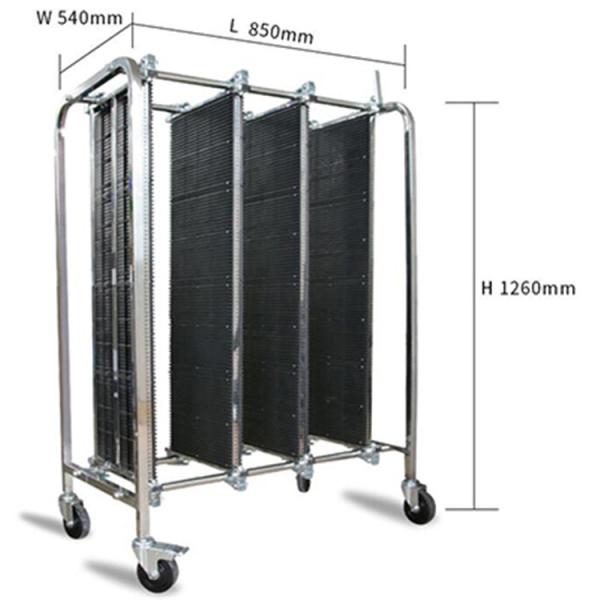 Buy Stainless Steel Trolley Double Flashboard Pcb Storage Rack at wholesale prices