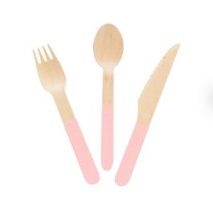 China Wholesale Disposable Birch Wooden Party Spoons wooden cutlery with logo on sale