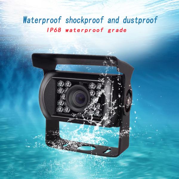 Black USB Dash Camera Dustproof 12V USB Rear View Camera High Definition