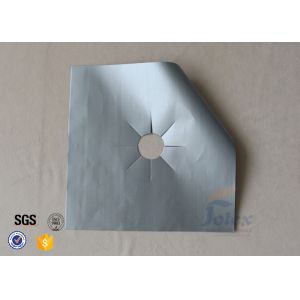 Silver PTFE Coated Fiberglass Fabric Stovetop Burner Protector Cover
