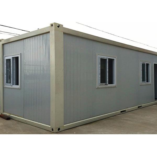 Buy White Living Container House With Three Sliding Windows And Burglar - Proof Door at wholesale prices