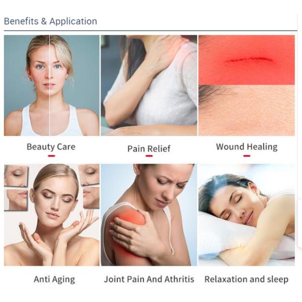 Black Color Red Light Therapy Panel With 660 850nm Wavelengths And 1500W Power