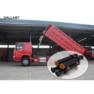 Dump Truck Multi Stage Hydraulic RAM Cylinder Eamless Steel Pipe With Piston Eye