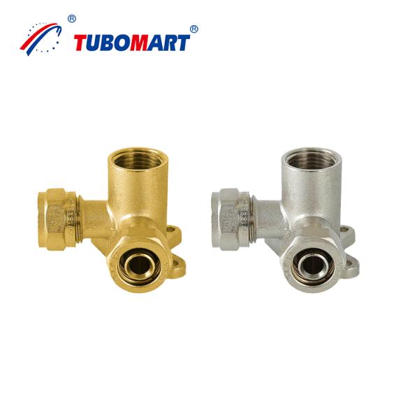 Buy Tubomart Plumbing Materials Gas PEX Fittings Brass 16-32MM Equal Socket PEX Al Pex Compression Fittings at wholesale prices