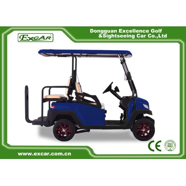 Buy Fuel Type 3 - 4 Seater 48V Battery Golf Cart Blue Colour With CE Approved at wholesale prices